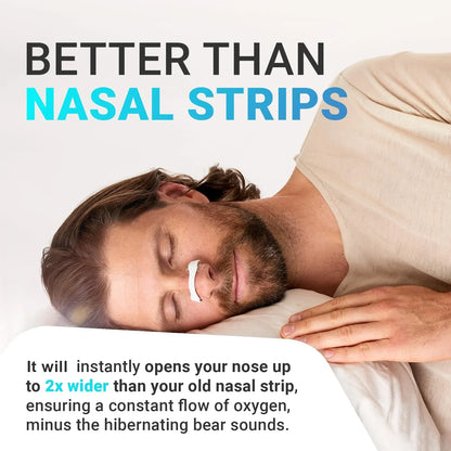 Wellness360™ Magnetic Nasal Breathing Strip - Anti Snoring, Boosts Oxygen Intake, Helps Sleep Apnea